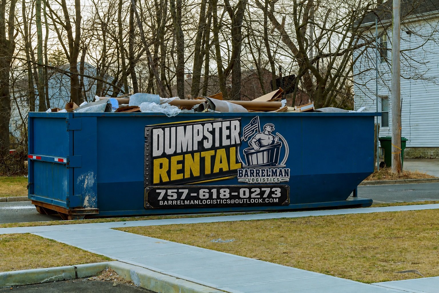 Professional dumpster rental service